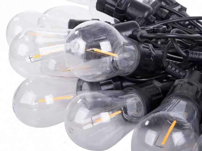 LED-Gartenlichterkette mit 10 Lampen