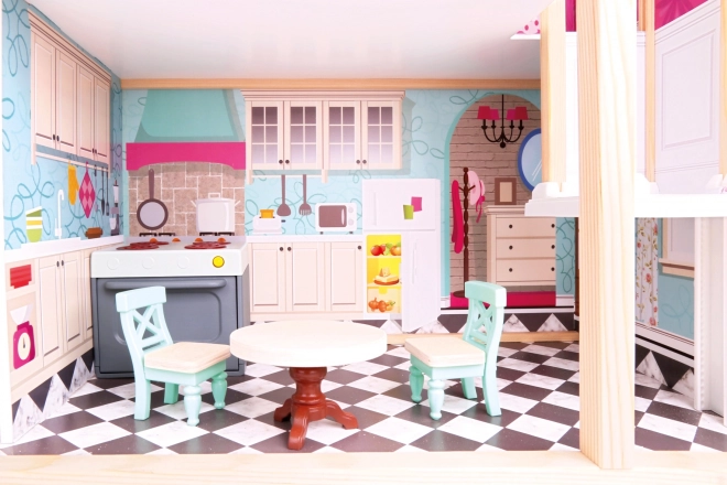 Bino Drie Verdiepingen Poppenhuis