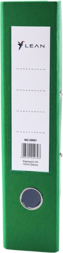 Green A4 lever arch file, 75 mm spine