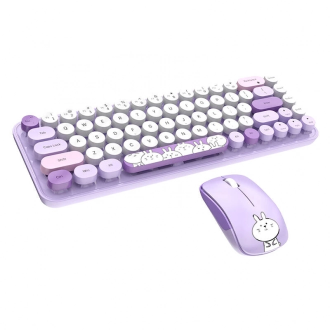 Wireless keyboard and mouse MOFII iBean Pro (purple)