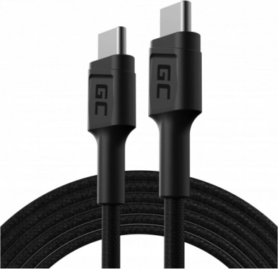 Ladekabel USB‑C Typ C Green Cell KABGC30 Power Delivery 60 W, QC 3.0, 1,2 m