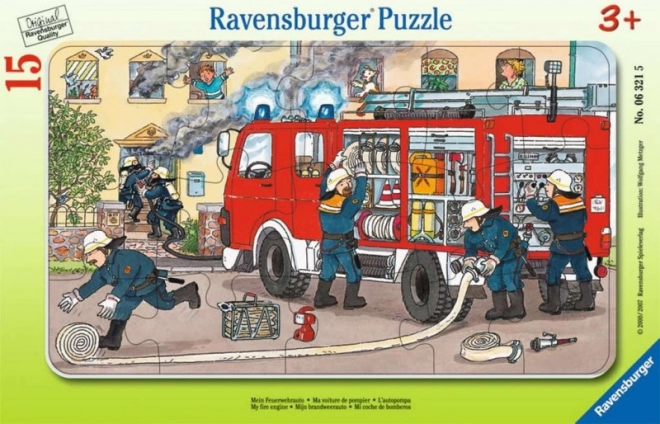 Puzzle 15 Pieces Firefighters