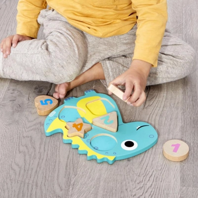 Little Tikes Houten puzzel met cijfers - Eenhoorn, Dinosaurus, Lama