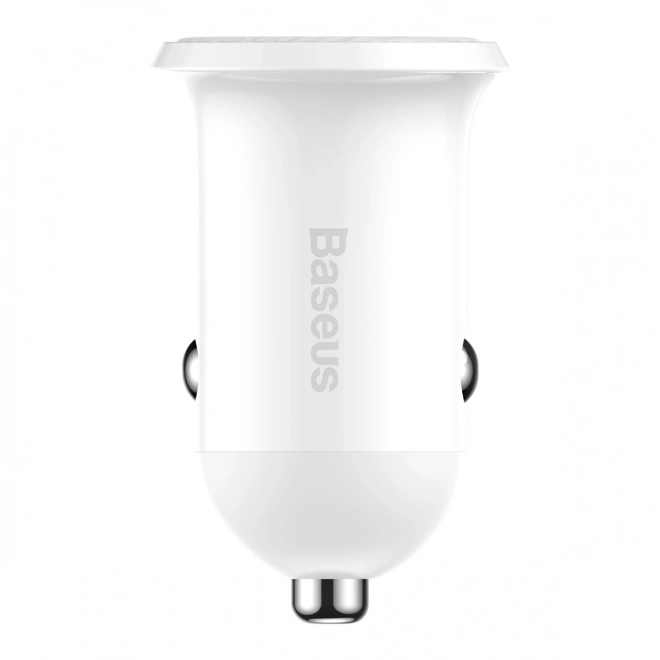 Car Charger 2x USB Baseus, 4.8A, White