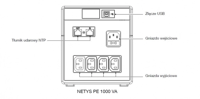 UPS Legrand Netys PE 1000VA/600W