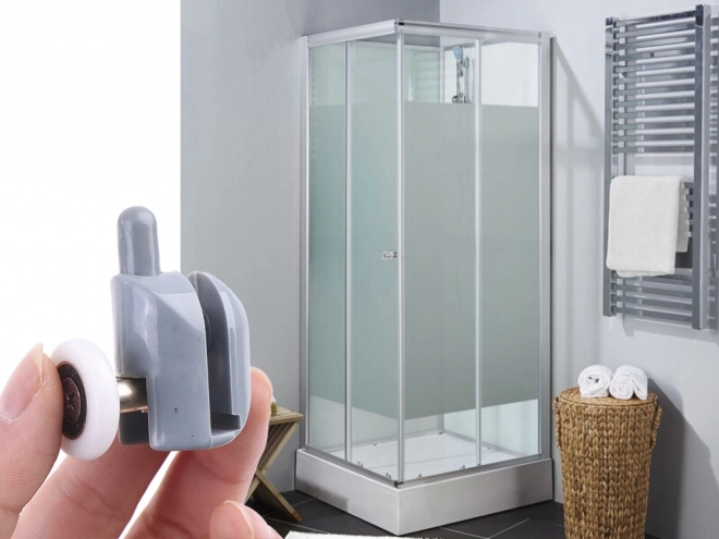 Ensemble de roulettes pour cabine de douche