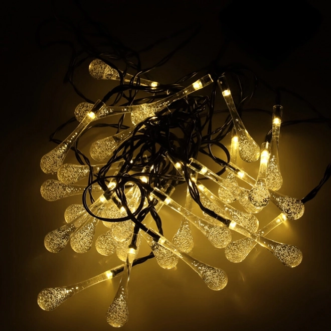 Solar Garden Lights - Teardrop Design, Warm White