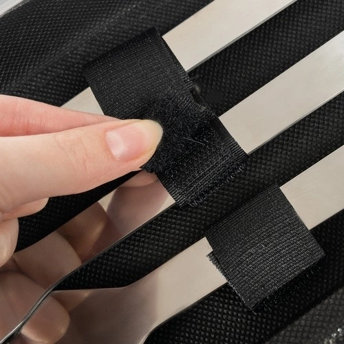 Ustensiles de grillade - ensemble 5 pièces d'accessoires + étui