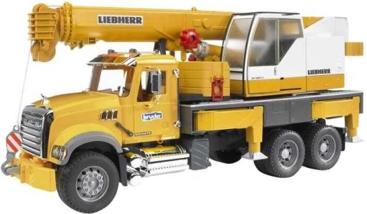 Bruder MACK Granite LIEBHERR Mobile Crane 1:16