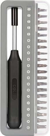 Deli Tools set precisieschroevendraaiers, 41 stuks