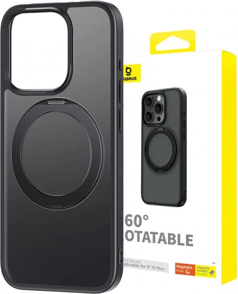 Baseus CyberLoop Magnetic Case for iPhone 15 Plus black