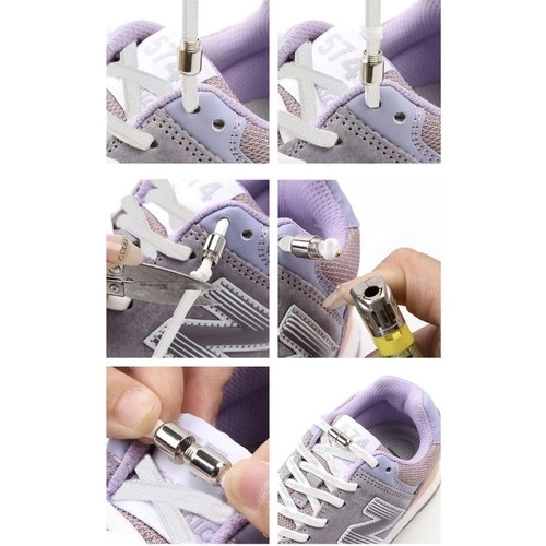 Elastische veters voor schoenen zonder strikken Malatec