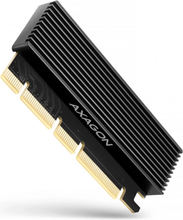 Axagon PCEM2-XS interner PCIe x16 Adapter für M.2 NVMe mit Kühler