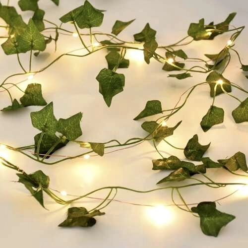 Lierre artificiel avec éclairage LED