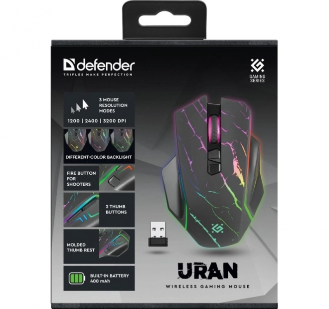 Draadloze gaming muis URAN GM-503 3200 DPI 8P