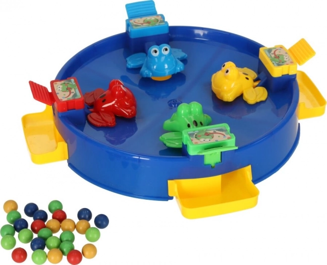Geschicklichkeitsspiel Hüpffrösche für 4 Spieler
