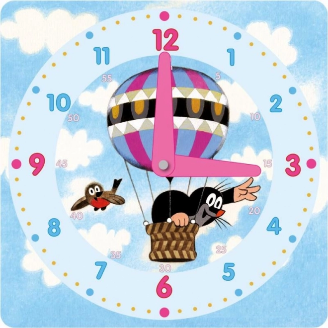 Luchtige papieren klokken 21x21cm Mol mix kleuren