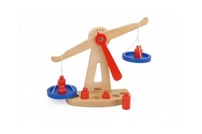 Houten balansweegschaal voor kinderen Viga