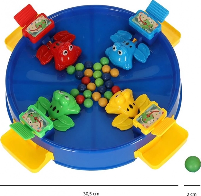 Geschicklichkeitsspiel Hüpffrösche für 4 Spieler