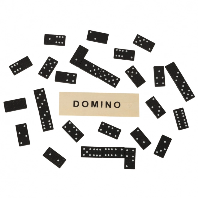 Houten domino voor familieplezier