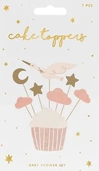 Cupcake decoratie - Ooievaar