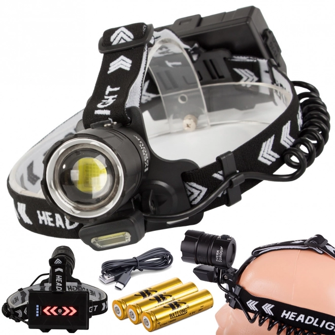 Professionele hoofdlamp Bailong met Cree XHP360