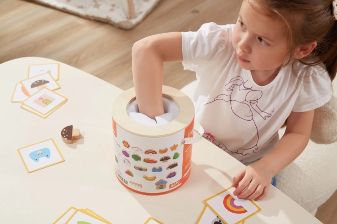 Houten spel Vang en vind