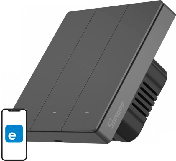 Smart Wall Switch Sonoff M5 with WiFi 3-Channel