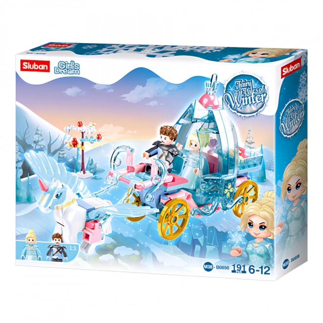 Sluban Winter Gieren M38-B0896 Koets met Magisch Eenhoorn