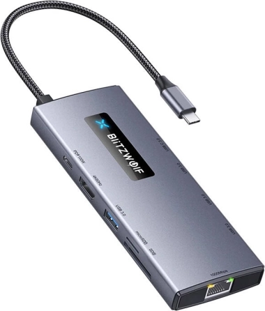 Adapter 10-in-1 USB‑C hub BLITZWOLF BW-NEW TH8
