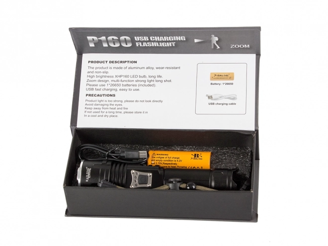 Military Tactical Flashlight Bailong LED Cree XHP160