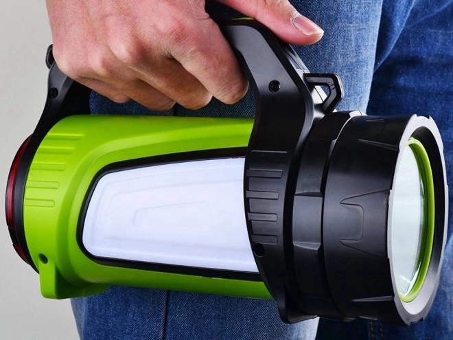 Rechargeable LED Flashlight with Power Bank - Ideal for Camping
