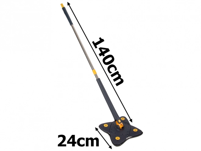 Rotating Flat Mop with Wringing System