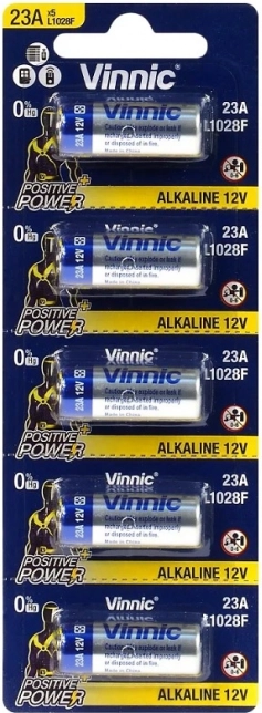 Alkalische batterij Vinnic 23A voor autosleutels