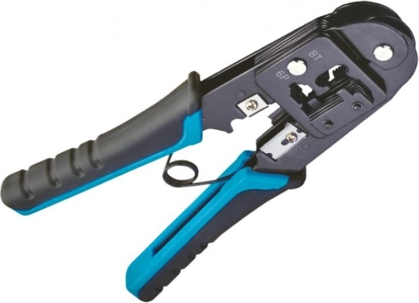 Krimptang voor RJ12- en RJ45-connectoren