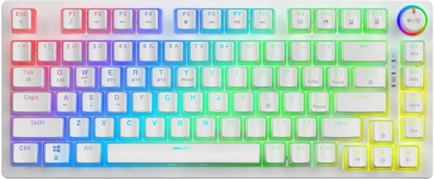 Clavier mécanique sans fil Phenix White Gateron Yellow Pudding