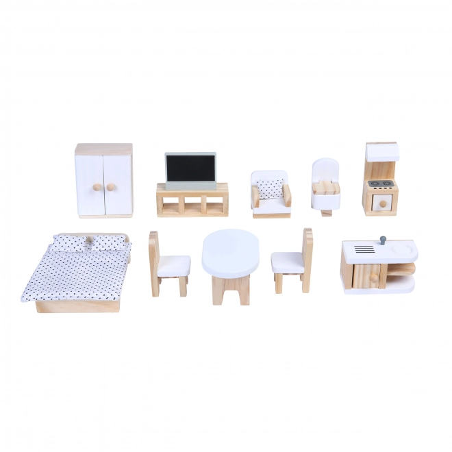 Poppenhuis met meubels Residence Emma ECOTOYS