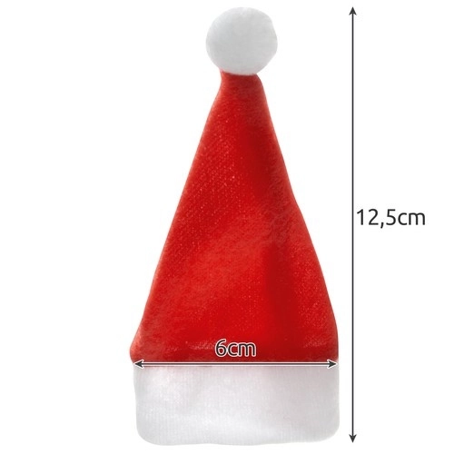 Weihnachtliche Besteckhüllen mit Nikolausmütze