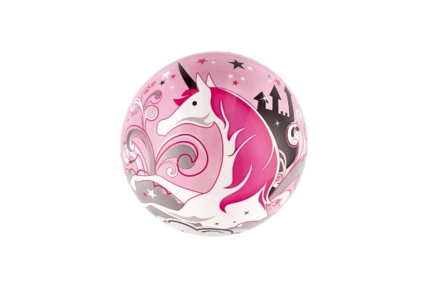 Uppompbare eenhoorn vinyl bal diameter 22cm in net