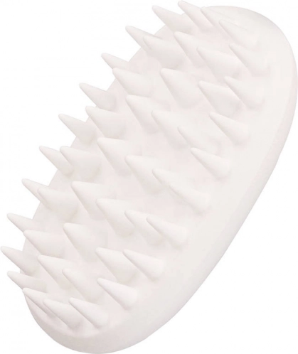 Witte massageborstel voor de hoofdhuid