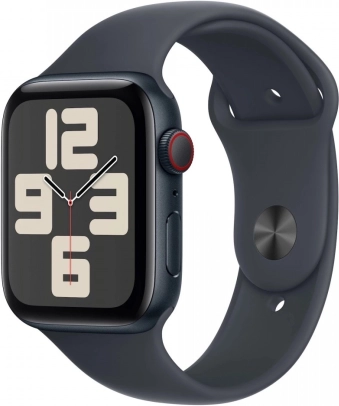 Watch SE GPS + Cellular Aluminium 40 mm Mitternachtsfarben mit Sportarmband S/M