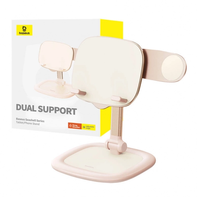 Standaard voor tablet en telefoon Baseus Seashell roze