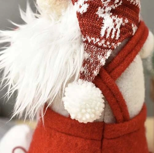 Weihnachtswichtel mit Flaschenhülle