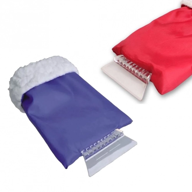 Auto-ijskrabber met warme handschoen