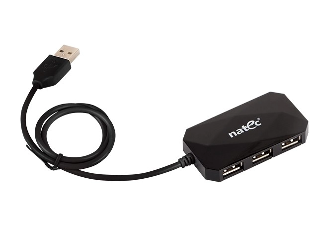 Hub USB 4 ports LOCUST USB 2.0 noir
