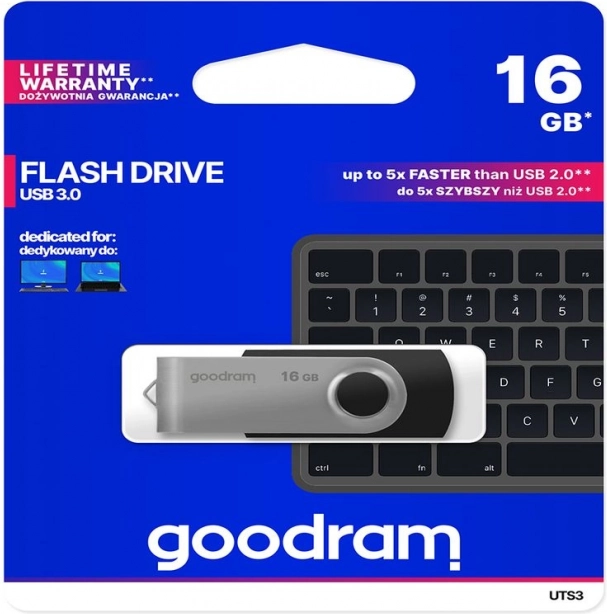 GOODRAM Twister 16 GB USB 3.0 flash drive blue