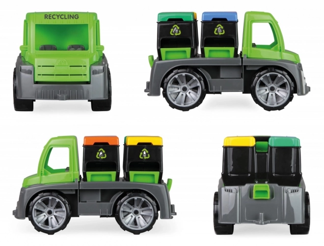 Auto Truxx auto met containers en figuur van plastic 28cm in doos 39x16x22cm 24m+