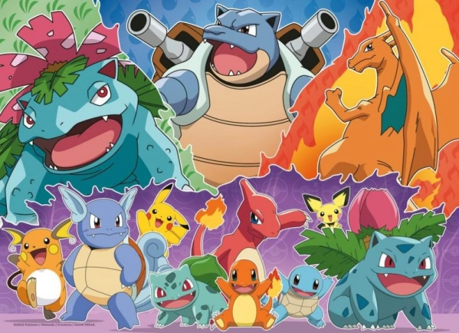 Pokémon puzzle 4x100 pieces