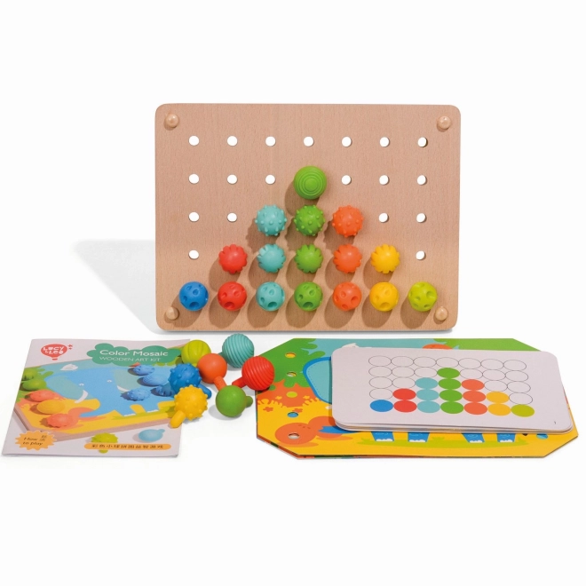 Mozaïek en naaien met pinnetjes