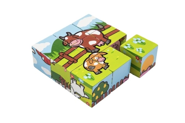 Blokken kubus mijn eerste dieren